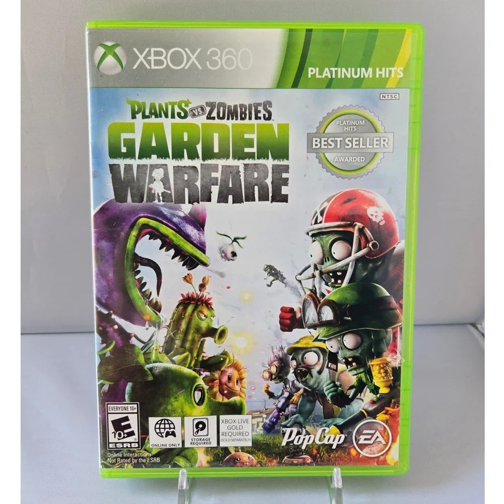 Plants vs. Zombies & Garden Warfare Bundle - Microsoft Xbox 360 2 Games Working